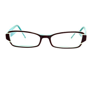 KLIIK DENMARK 358 241 50-16-140 Eyeglasses Frames Brown Turquoise Full Rim 19990